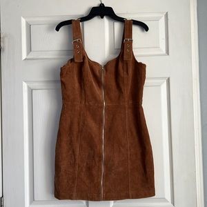Tan corduroy dress